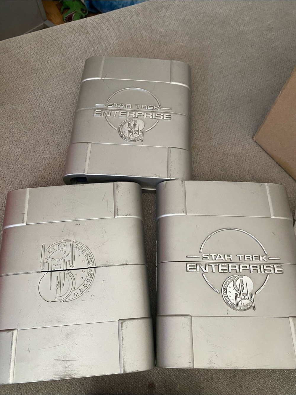 Star Trek Enterprise Silver Collectible Case - Set of 3